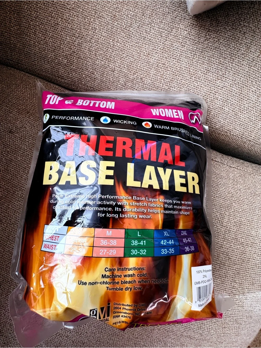 Women's Thermal Base Layer Set in Black BNWT in bag